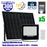 Pack de 5x Projecteurs LED solaires - Série SECURITY ULTRA - 300 Watts - 1500 Lumens - Angle 120° - IP65 - Lampe 24 x 23 x 5 cm - Panneau solaire MONOCRISTALLIN 38 x 24 x 2 cm - Télécommande - 6500k - Mode de détection sans veille (0-100% - 1 minute)