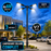 Pack lampadaire solaire complet quadruple tête 3/4/5/6 mètres au choix : 4x Lampes solaires - Série STREET EVO V2 CCT + Mât STANDARD V1 EVO + Adaptateur quadruple tête de mât + 4x Adaptateurs ajustables 80/50mm