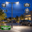 Pack lampadaire filaire complet double tête 3/4/5/6 mètres au choix : 2x Lampadaires LED filaires Série FLEX V4 EVO - Avec capteur crépusculaire + Mât STANDARD V4 EVO - Entraxe des trous 200mm - Noir / Gris + Adaptateur en ligne ou perpendiculaire