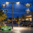Pack lampadaire filaire complet double tête 3/4/5/6 mètres au choix : 2x Lampadaires LED filaires Série FLEX V4 EVO - Avec capteur crépusculaire + Mât STANDARD V4 EVO - Entraxe des trous 200mm - Noir / Gris + Adaptateur en ligne ou perpendiculaire