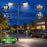 Pack lampadaire filaire complet double tête 3/4/5/6 mètres au choix : 2x Lampadaires LED filaires Série FLEX V4 EVO - Avec capteur crépusculaire + Mât STANDARD V4 EVO - Entraxe des trous 200mm - Noir / Gris + Adaptateur en ligne ou perpendiculaire