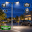 Pack lampadaire filaire complet double tête 3/4/5/6 mètres au choix : 2x Lampadaires LED filaires Série FLEX V4 EVO - Avec capteur crépusculaire + Mât STANDARD V4 EVO - Entraxe des trous 200mm - Noir / Gris + Adaptateur en ligne ou perpendiculaire