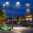 Pack lampadaire filaire complet double tête 3/4/5/6 mètres au choix : 2x Lampadaires LED filaires Série FLEX V4 + Mât STANDARD V4 EVO - Entraxe des trous 200mm - Noir ou Gris + Adaptateur en ligne ou perpendiculaire 80/60mm