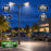 Pack lampadaire filaire complet double tête 3/4/5/6 mètres au choix : 2x Lampadaires LED filaires Série FLEX V4 EVO - Avec capteur crépusculaire + Mât STANDARD V4 EVO - Entraxe des trous 200mm - Noir / Gris + Adaptateur en ligne ou perpendiculaire