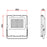 Projecteur LED filaire détecteur - Série PAD ULTRA PIR - 100 Watts - 15 000 Lumens - 150 Lumens/Watt - Angle 90° - IP66 - 28 x 29 x 6 cm - Structure en ALUMINIUM - Transformateur SOSEN - 4000k - Garantie 5 ans