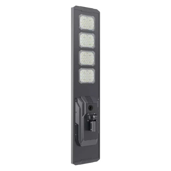 Lampe de rue solaire - Série STARSHIP ULTRA V2 - 16 000 Lumens - 100 Watts - Couleur 6500K - Angle 150x70° - IP65 - Structure Aluminium - 1645 x 400 x 102 mm - Tube d'insertion 76mm - Régulateur MPPT - Garantie 2 ans&nbsp;