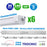 Pack de 6x Réglettes LED étanches connectables - Série EASY-LINK - Version HAUT RENDEMENT - 30 Watts - 4200 Lumens - 140 Lumens/Watt - 122 x 7 x 6 cm - Angle 120° - IP65 - 4000k / 5000k - Transformateur TRIDONIC - Garantie 5 ans