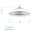 Lampes industrielles UFO - Série RUBIS V2 - Puissance ajustable - 36 000 Lumens - 180 Lumens/Watt - Driver Lifud - Angle 120° - IP65 - IK09 - 30 x 11 cm - Dimmable - Garantie 5 ans&nbsp;