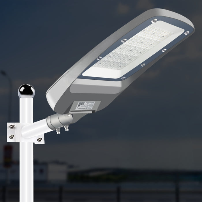 Lampadaire LED filaire - Série FLEX V4 - 200 Watts - 34 000 Lumens - 170 Lumens/watt - Angle 140x70° - IP66  - 60 x 28 x 8 cm - Transformateur OSRAM - Tube d'insertion 60mm - 4000k - Garantie 5 ans