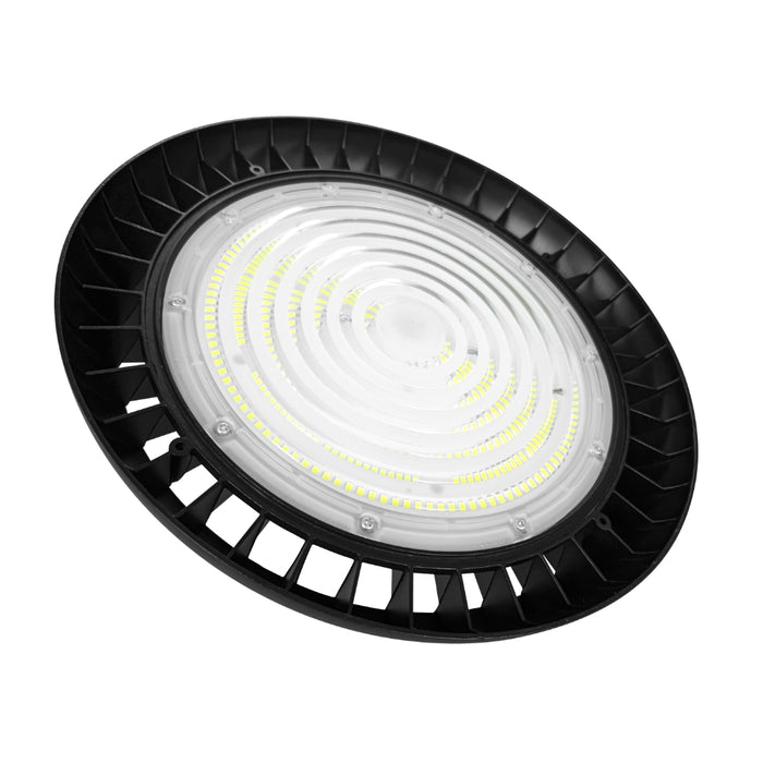 Lampes industrielles UFO - Série RUBIS V2 - Puissance ajustable - 36 000 Lumens - 180 Lumens/Watt - Driver Lifud - Angle 120° - IP65 - IK09 - 30 x 11 cm - Dimmable - Garantie 5 ans&nbsp;