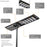 Lampe de rue solaire - Série HORIZON - 12 800 Lumens - 80 Watts - Couleur 6500K - Angle 150x70° - IP65 - Structure Aluminium -  1174 x 497 x 115 mm - Tube d'insertion 76mm - Régulateur MPPT - Garantie 3 ans