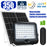 Pack de 8x Projecteurs LED solaires - Série SECURITY V4 - CCT - Rendu lumineux 350 Watts - 3200 Lumens - Angle 90° - IP65 - Lampe 28 x 22 x 5 cm - Panneau MONOCRISTALLIN FULL BLACK 35 x 24 x 2 cm - Avec détecteur de mouvement - Avec télécommande