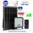 Pack de 8x Projecteurs LED solaires CCT (Couleur Changeante en Température) - Série SECURITY V1 - Rendu lumineux 300 Watts - 4800 lumens - Angle 120° x 60° - Lampe 20 x 19 x 5 cm - Panneau solaire monocristallin - Détecteur Infrarouge