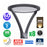 Pack de 8x Lampes de jardin et parking filaires - Série OVALI ULTRA - 60 Watts - 8400 Lumens - 140 Lumens/Watt - IP66 - IK08 - Angle 90°- 54 x 42 x 42 cm - Tube d'insertion 60-80mm - 3000k - Plaque diffuseur Kerafyrm - Garantie 5 ans