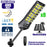 Pack de 8x Lampadaires solaires extérieurs de rue / parking - Série POWER ULTRA V2 CCT (Couleur Changeante en Température) - 400 Watts - 1500 Lumens - Angle 140*70° - IP66 - 58 x 27 x 7 cm - Télécommande - Détecteur de mouvement - Tube d’insertion 45 mm