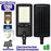 Pack de 8x Lampes de rue LED solaires - Série VIEW V2 EVO - 1200 Watts - 3600 Lumens - 3000k - Angle 140*70° - IP65 - 64 x 26 x 7 cm - Panneau Monocristallin - Batterie 20Ah - Détecteur de mouvement - Télécommande - Tube d'insertion 45mm