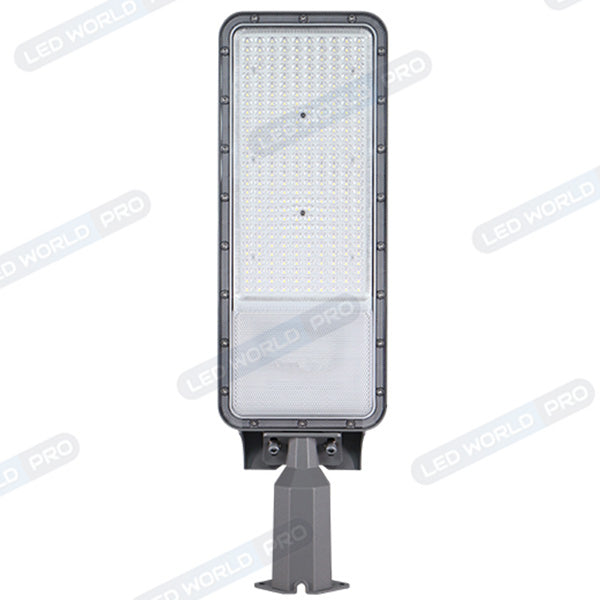 Pack de 10x Lampes de rue filaires - Série FLEX ECO BASIC - 100 Watts - 12 000 Lumens - 120 Lumens/Watt - Angle 130° x 75° - IP65 - 53 x 14 x 8 cm - Tube d'insertion 60mm - Support ajustable - 3000K / 4000K / 6000K au choix - Garantie 5 ans