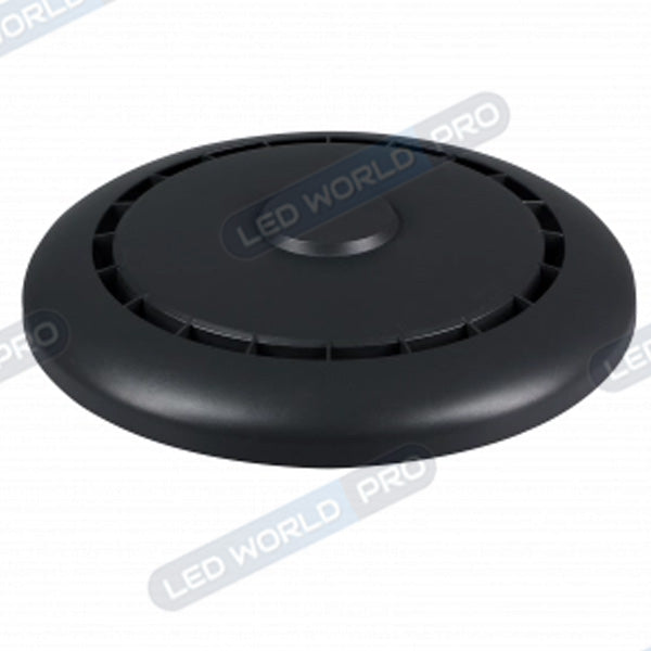 Pack de 4x Lampes jardin / Parking - Filaire - CCT (Couleur Changeante en Température) - Série OVALI UFO - 120 Watts - 14 400 Lumens - 120 Lumens/Watt - Angle 90° - IP54 -  38 x 12 cm - Structure en Aluminium - Tube d'insertion 60mm