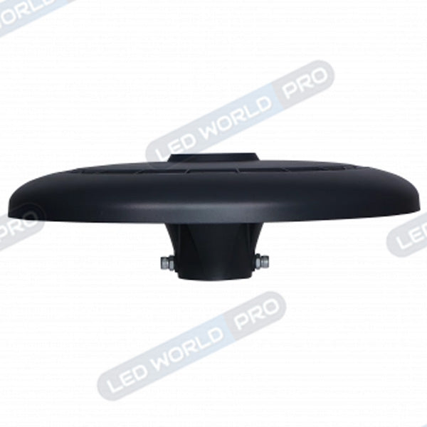 Pack lampadaire filaire complet 3 mètres : Lampe jardin / Parking - Série OVALI UFO - 120 Watts - 14 400 Lumens - CCT + Mât STANDARD - 3 mètres au choix (Série STANDARD V1 EVO ou V4 ECO avec trappe) + Adaptateur simple 60/80mm