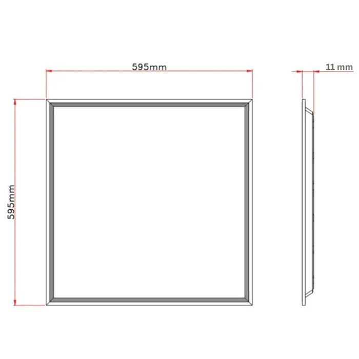 Pack de 4x Dalles LED - Ultra Fine - BACKLIT - 60 x 60 cm - Série MULTICOLORE – 36 Watts - 3240 Lumens - 90 Lumens/Watt - Angle 120° - IP40 - UGR<22 - RGB+3000k-6000k - Télécommande incluse - Garantie 5 ans