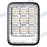 Projecteur LED solaire  Série AJUST V2 - Couleur éclairage AJUSTABLE - 400 Watts - Angle 90° - IP65 -  Indice de protection IK08 - Projecteur 33 x 25 x 6 cm - Détecteur de mouvement - Dimmable - Avec télécommande