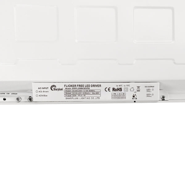 Pack de 8x Dalles LED - Dernière génération - BACKLIT - 60 x 60 cm - Série AMBITION L200 – Puissance AJUSTABLE 18/25 Watts - 5000 Lumens - 200 Lumens/Watt - 90° - IP41 - UGR <19 - 4000k/5000k/6000k - Transformateur SHARPLUMI FLICKER FREE - Garantie 5 ans