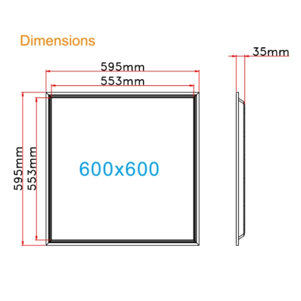 Pack de 8x Dalles LED - Dernière génération - BACKLIT - 60 x 60 cm - Série AMBITION L200 – Puissance AJUSTABLE 18/25 Watts - 5000 Lumens - 200 Lumens/Watt - 90° - IP41 - UGR <19 - 4000k/5000k/6000k - Transformateur SHARPLUMI FLICKER FREE - Garantie 5 ans