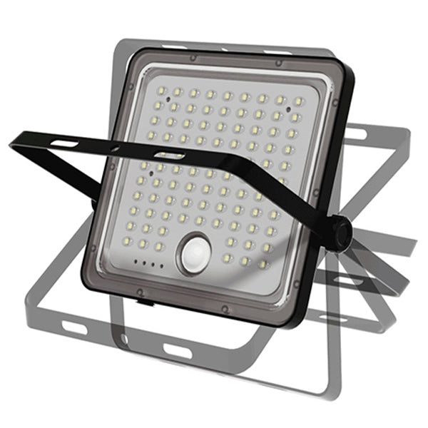 Projecteur LED solaire - Série SECURITY V5 - CCT ( Couleur Changeante en Température) - 200 Watts - 1500 Lumens - IP65 - Angle 120° - 13 x 12 x 4 cm - Panneau solaire MONOCRISTALLIN - Mode de détection sans veille 0-100% - Télécommande Multifonctions