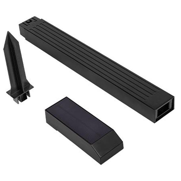 Lot de 6x Lampes de pelouse / Bornes solaires LED - Série BALIZ - CCT (Couleur Changeante en Température) - 0,2 Watts - 25 Lumens - Angle 120° - IP54 - 53 x 14 x 5cm - Avec capteur crépusculaire