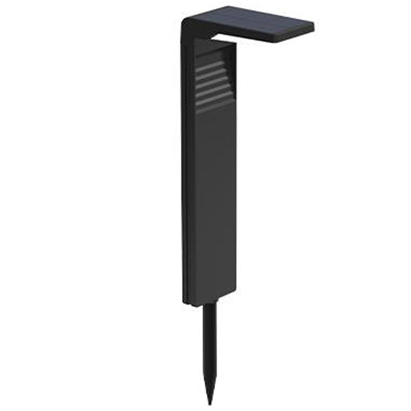Lot de 6x Lampes de pelouse / Bornes solaires LED - Série BALIZ XL - 5 Watts - 100 / 200 Lumens - Angle 120° - IP65 - 41 x 16 x 9cm - 4000K - Avec capteur crépusculaire - 2 Modes d'éclairage