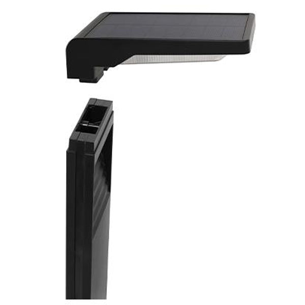 Lot de 6x Lampes de pelouse / Bornes solaires LED - Série BALIZ XL - 5 Watts - 100 / 200 Lumens - Angle 120° - IP65 - 41 x 16 x 9cm - 4000K - Avec capteur crépusculaire - 2 Modes d'éclairage