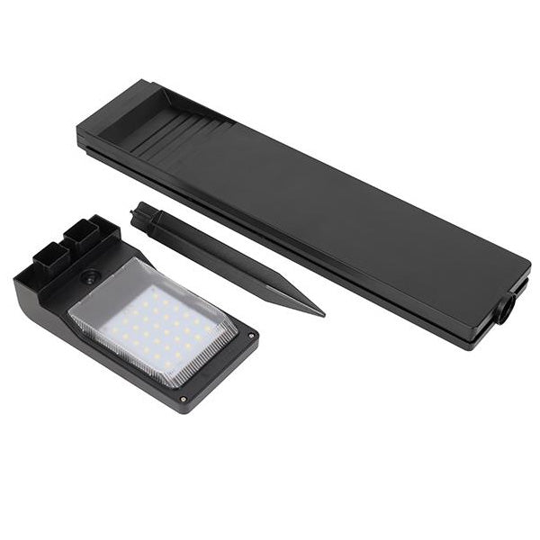 Lot de 6x Lampes de pelouse / Bornes solaires LED - Série BALIZ XL - 5 Watts - 100 / 200 Lumens - Angle 120° - IP65 - 41 x 16 x 9cm - 4000K - Avec capteur crépusculaire - 2 Modes d'éclairage