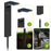 Lot de 6x Balises / Bornes solaires LED - Série BALIZ XL - Rendu lumineux 80 Watts - 200 Lumens - Angle 120° - IP65 - 41 x 16 x 9cm - 4000K - Avec capteur crépusculaire - 2 Modes d'éclairage - Panneau MONOCRISTALLIN