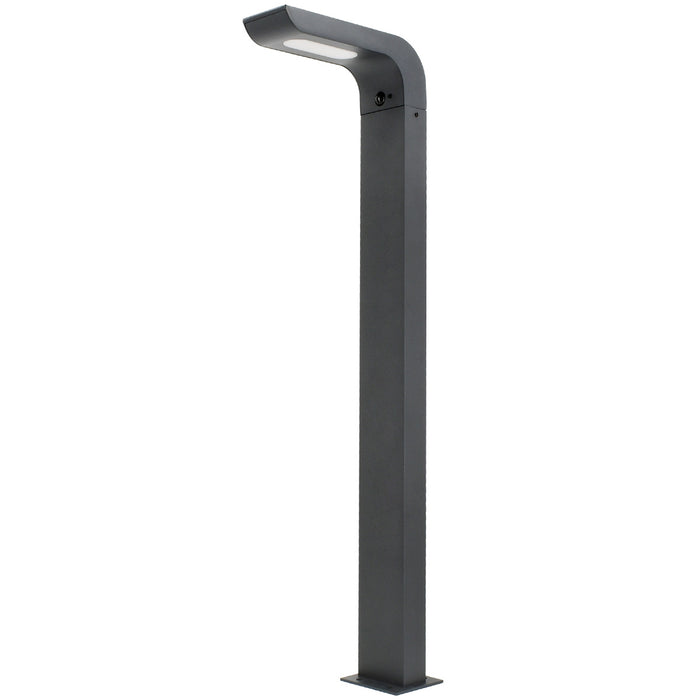 Pack de 4x Balises / Bornes LED Hybrides - Série BALIZ ALU XL - CCT - Solaire & Filaire - 360 / 600 Lumens - Angle 110° - IP65 - 89 x 26 x 9 cm - Avec capteur crépusculaire - Avec détecteur de mouvement PIR - Garantie 5 ans