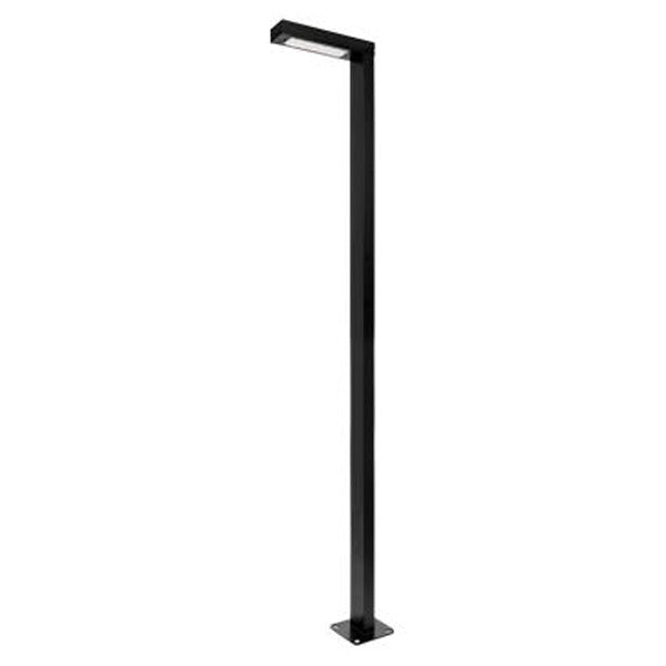 Lampe de jardin filaire - Série MODERNA - 30 Watts - 4200 Lumens - 140 Lumens/Watt - Angle 140° - IP65 - 250 x 40 x 10 cm - 4000K - Bras ajustable 90° - Avec trappe - Base de fondation en option