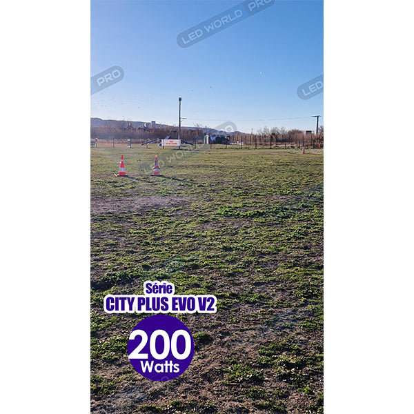 Pack de 4x Projecteurs LED filaires CCT (Couleur Changeante en Température) - Série CITY PLUS EVO V2 - 50 Watts - 7000 Lumens - 140 Lumens/Watt - Angle 90° - 25 x 21 x 4 cm - IP66 - IK08 - Câble 1 mètre - Garantie 5 ans