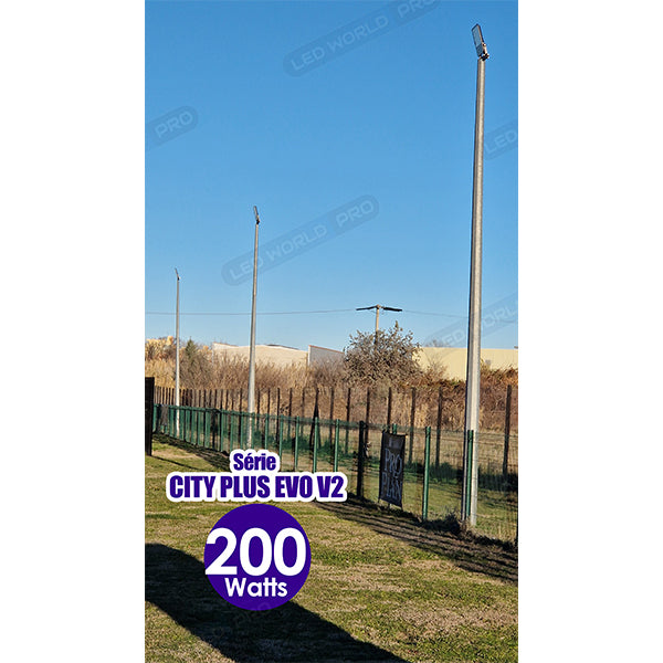 Pack de 4x Projecteurs LED filaires CCT (Couleur Changeante en Température) - Série CITY PLUS EVO V2 - 50 Watts - 7000 Lumens - 140 Lumens/Watt - Angle 90° - 25 x 21 x 4 cm - IP66 - IK08 - Câble 1 mètre - Garantie 5 ans