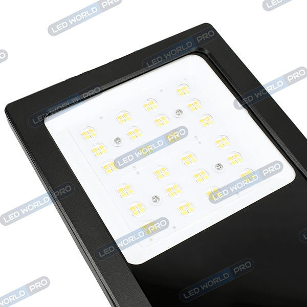 Projecteur LED filaire - CITY PLUS V3 - 50 Watts - CCT 3000k/4000k/5000k - 7500 Lumens - 150 Lumens/Watt - Angle 90° - IP66 - Protection à l'impact IK07 - 28 x 20 x 5 cm - Structure en ALUMINIUM - Câble 30cm - Garantie 5 ans