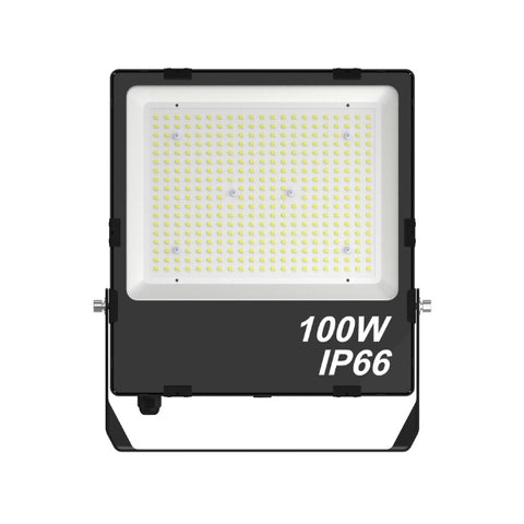 Projecteur LED filaire - Série CITY PLUS V4 - 100 Watts - 21 000 Lumens - 180 Lumens/Watt - Angle 120° - IP66 - 352 x 299 x 47mm - 3000k/4000k/5000k - Garantie 5 ans