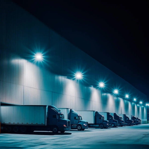 Pack de 4x Projecteurs LED filaires - Série CITY PLUS V4 - Puissance ajustable 100 / 150 / 200 Watts - CCT - 180 Lumens/Watt - 120° - IP66 - 45 x 35 x 32 cm - Protection à l'impact IK08 - Transformateur LIFUD - Garantie 5 ans