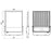 Pack de 4x Projecteurs LED filaires - Série CITY PLUS V4 - Puissance ajustable 100 / 150 / 200 Watts - CCT - 180 Lumens/Watt - 120° - IP66 - 45 x 35 x 32 cm - Protection à l'impact IK08 - Transformateur LIFUD - Garantie 5 ans