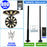 Pack lampadaire complet 6 mètres : Lampe solaire Série OVNI HERCULE 800 Watts - 2700 Lumens - 6000K - Angle 360° + Mât STANDARD 6 mètres (V1 EVO ou V4 EVO - Avec trappe)