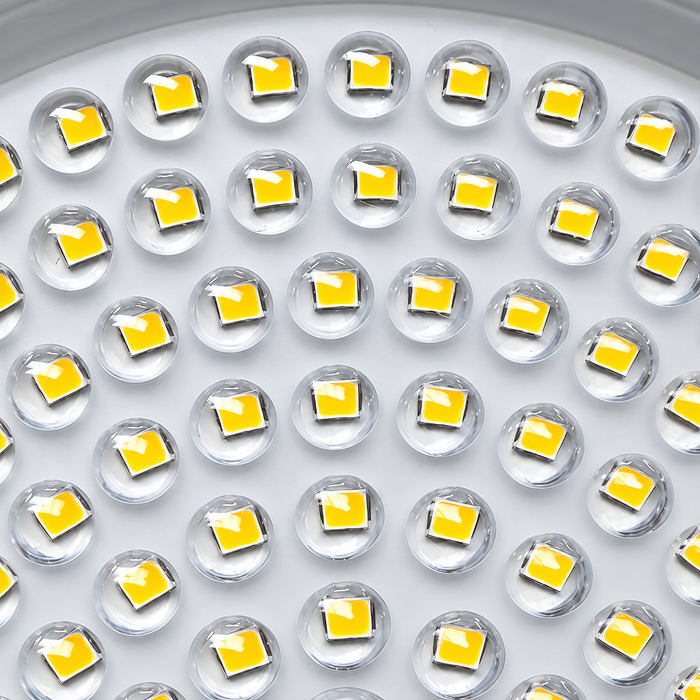 Lampe industrielle UFO - Série DIAMANT ECO à technologie DOB - 200 Watts - 24 000 Lumens - 120 Lumens/Watt - Angle 90° - IP65 - 36 x 3 cm - 4000K/6000K au choix - Garantie 3 ans