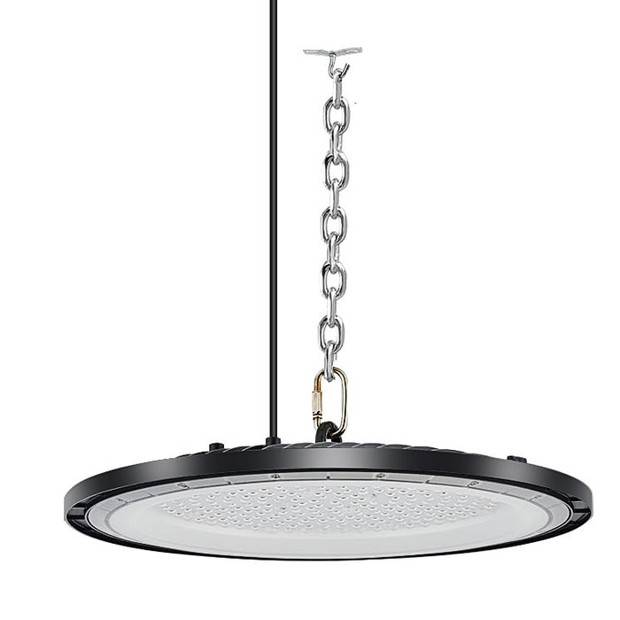 Lampe industrielle UFO - Série DIAMANT ECO à technologie DOB - 200 Watts - 24 000 Lumens - 120 Lumens/Watt - Angle 90° - IP65 - 36 x 3 cm - 4000K/6000K au choix - Garantie 3 ans