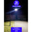 Pack lampadaire solaire complet quadruple tête 5 mètres : 4x Solaires - Lampe de rue et parking - Série VIEW - 120 Watts - 6000K + Mât STANDARD 5 mètres + Quadruple tête de mât perpendiculaire + Adaptateur 60/50mm