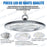 Lampe industrielle Driverless - UFO - Série DIAMANT V2 - 100 Watts - 10 000 Lumens - 100 Lumens/Watt - Angle 90° - IP65 - 260 x 34 mm - 4500k - Protection à l'impact IK08 - Câble 30cm