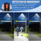 Lampadaire solaire extérieur de rue / parking - Série POWER ULTRA V2 CCT (Couleur Changeante en Température) - Rendu Lumineux 1000 Watts - 4200 Lumens - Angle 140*70° - IP66 - 77 x 34 x 6 cm - Tube d’insertion 60mm - Télécommande - Détecteur de mouvement