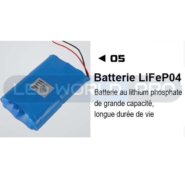 Pack lampadaire complet 6 mètres : Lampe solaire Série OVNI HERCULE 500 Watts - 2200 lumens - 3000K - Angle 360° + Mât STANDARD 6 mètres (V1 EVO ou V4 EVO - Avec trappe)