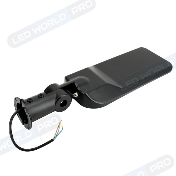 Pack de 2x Lampes de rue filaires - Série FLEX PLUS - 100 Watts - 13 500 Lumens - 135 Lumens/Watt - Angle 140*70° - IP65 - IK08 - 57 x 18 x 11 cm - Tube d'insertion 50-60mm - Support ajustable - 4000K - Couleur NOIR - Garantie 5 ans