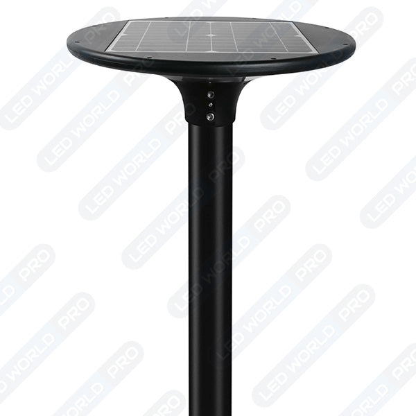 Pack lampadaire complet 3 mètres : Lampe solaire Série OVNI SUN FLOWER 300 3000K + Mât STANDARD (V1 EVO ou V4 EVO - Avec trappe) + Adaptateur 60/80 mm